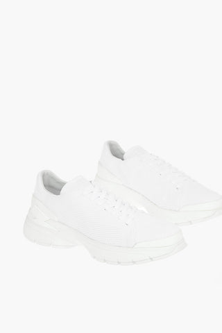 solid color BOLT LACE-UP low-top sneakers