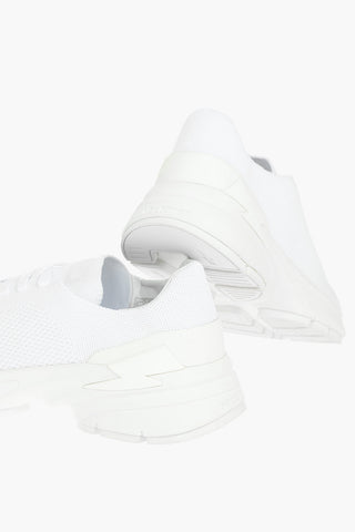 solid color BOLT LACE-UP low-top sneakers