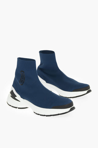 contrasting sole BOLT sock sneakers
