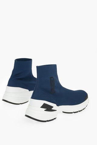 contrasting sole BOLT sock sneakers