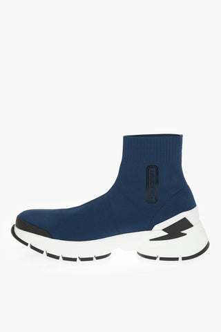 contrasting sole BOLT sock sneakers