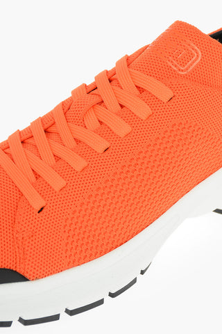 contrasting sole BOLT LACE-UP low-top sneakers