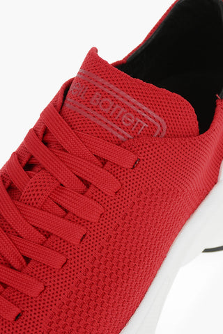contrasting sole BOLT LACE-UP low-top sneakers