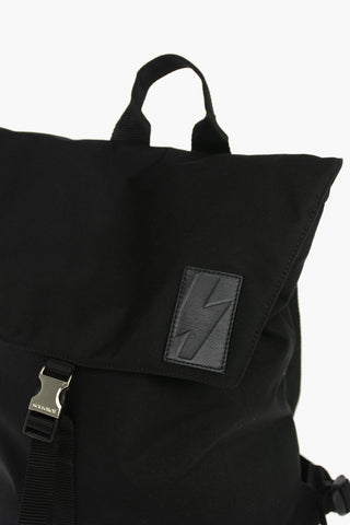 solid color nylon CITY FLAP backpack