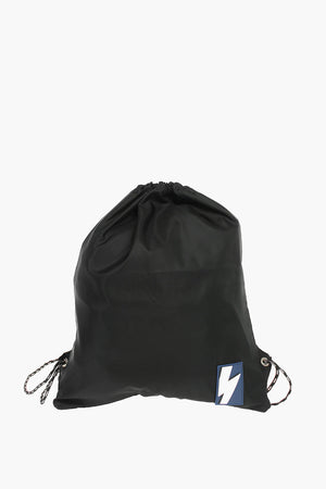 Solid-Color Drawstring Bag with Two-Tone Drawcords