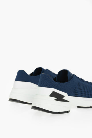 contrasting sole BOLT LACE-UP low-top sneakers