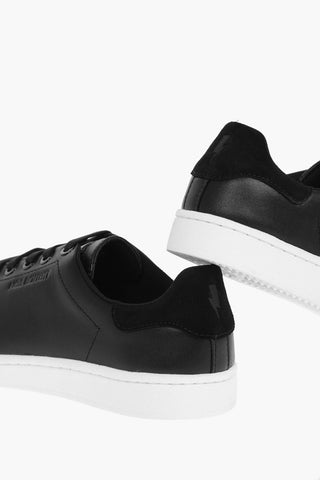 contrasting sole leather TENNIS TRAINER sneakers