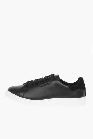 contrasting sole leather TENNIS TRAINER sneakers
