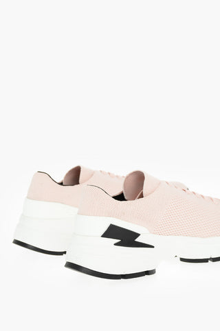 contrasting sole BOLT LACE-UP low-top sneakers