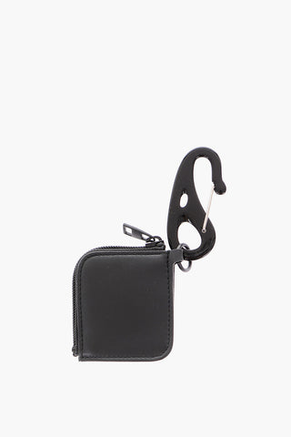 leather mini coin holder with Carabiner