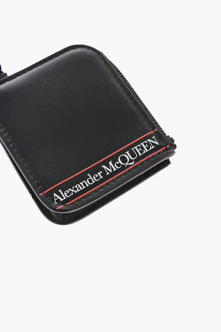 leather mini coin holder with Carabiner