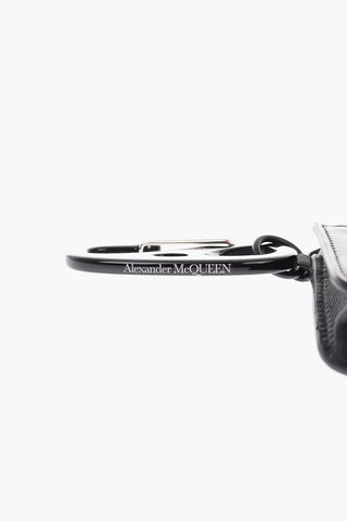 leather mini coin holder with Carabiner