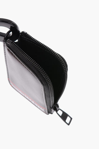 leather mini coin holder with Carabiner