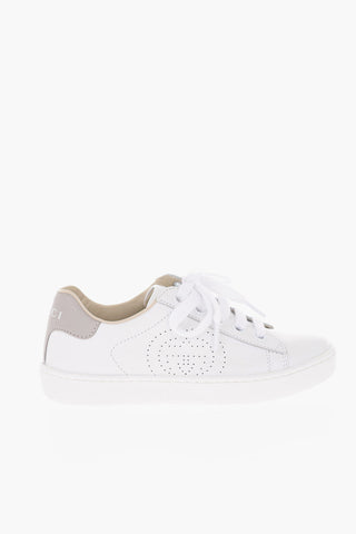 leather low top sneakers