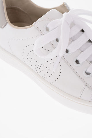 leather low top sneakers