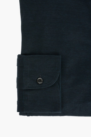 Stretched Cotton Shirt with Standard Collar