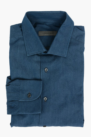 Chambray Shirt with Classic Collar