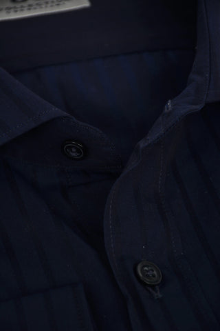 CC COLLECTION Awning Striped Poplin Cotton Shirt
