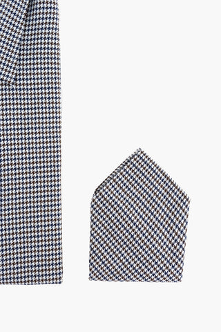 CC COLLECTION Camicia in Pied de Poule con Pocket Square