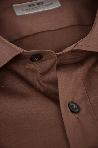 CC COLLECTION Camicia in Cotone Popeline con Collo Italiano
