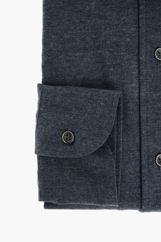 CIRCLE Cotton Wool Shirt with Standard Collar