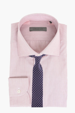 Camicia in Cotone Fil a fil con Collo Italiano
