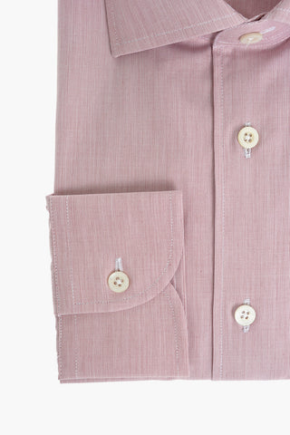 Camicia in Cotone Fil a fil con Collo Italiano