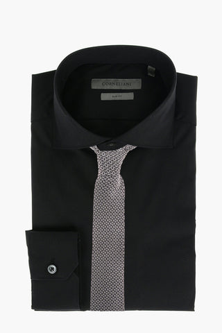 Poplin Cotton Shirt with Classic Collar