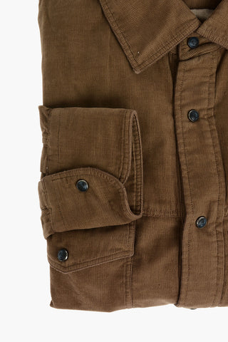 Corduroy Shirt with Double Breast Pocket
