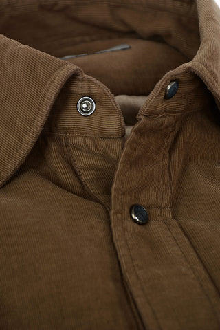 Corduroy Shirt with Double Breast Pocket