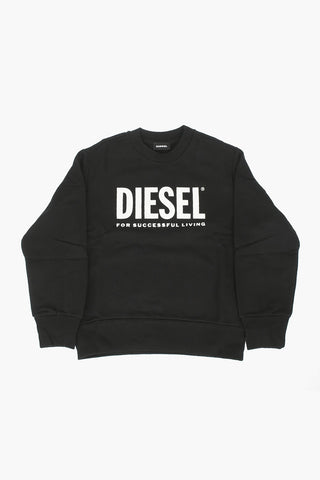 oversized SCREWDIVISION-LOGO crew-neck sweatshirt with maxi-print on the front