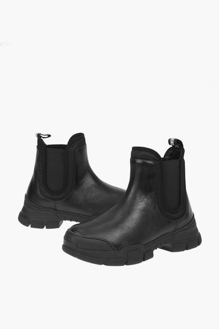 LOVE Leather Chelsea Boots with Track Sole