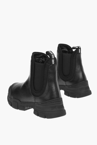 LOVE Leather Chelsea Boots with Track Sole