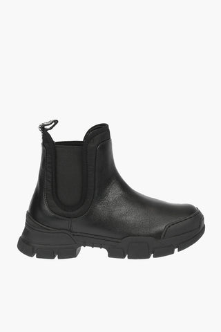 LOVE Leather Chelsea Boots with Track Sole
