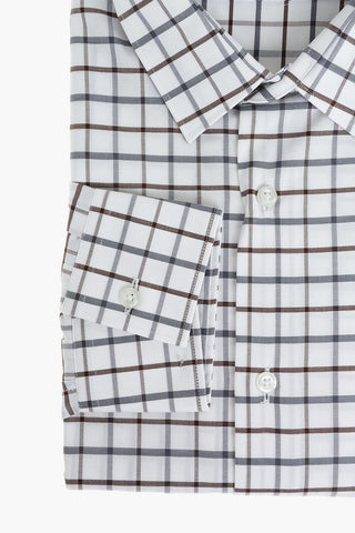 CC COLLECTION Graph Checkered Shirt with Classic Collar