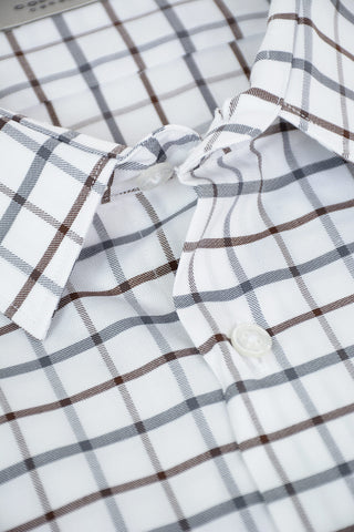 CC COLLECTION Graph Checkered Shirt with Classic Collar