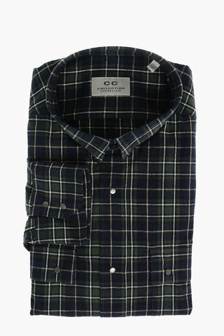 CC COLLECTION Cotton Checkered Shirt