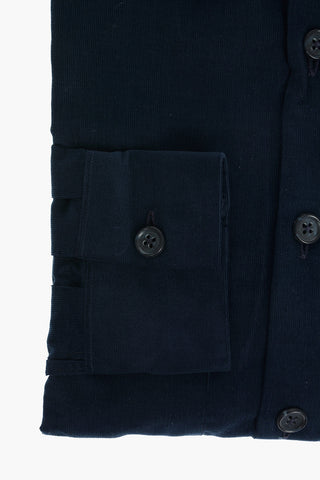 CC COLLECTION Corduroy Shirt with Double Breast Pocket