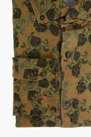 CC COLLECTION Flannel Shirt with Floral Pattern