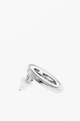 MM6 brass earrings with logo