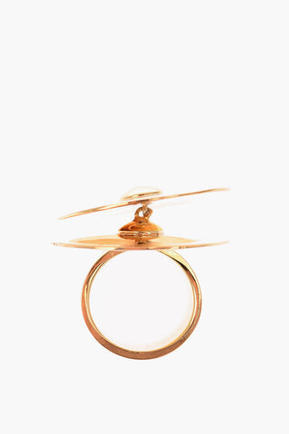 MM6 Goden cocktail Ring