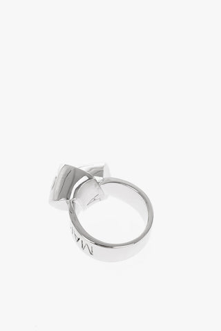 MM6 Engraved Logo Knotted Design Ring