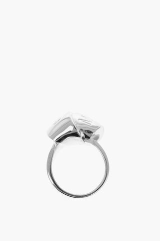 MM6 Engraved Logo Knotted Design Ring