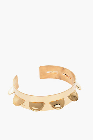 MM6 Golden tambourine necklace