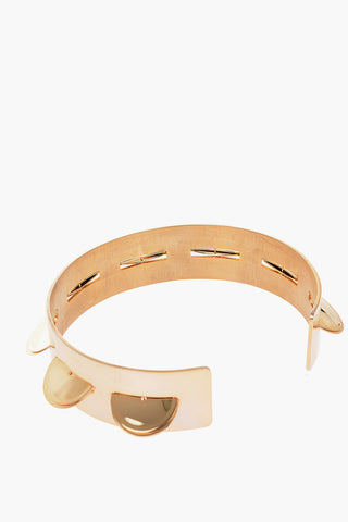 MM6 Golden tambourine necklace