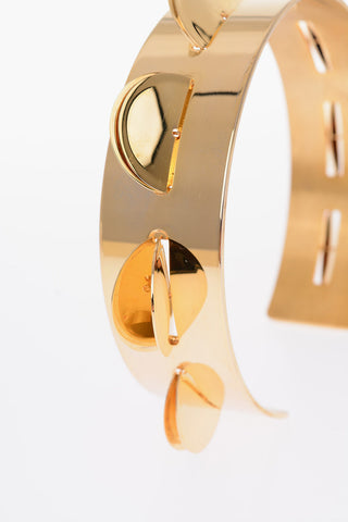 MM6 Golden tambourine necklace