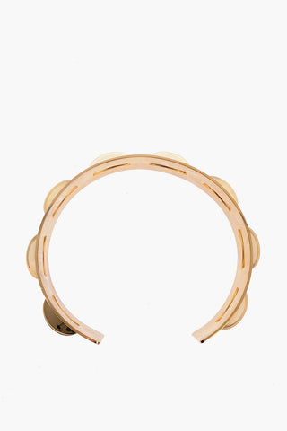 MM6 Golden tambourine necklace