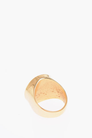 MM6 brass signet ring