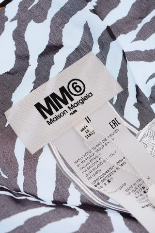 MM6 printed silk mini foulard