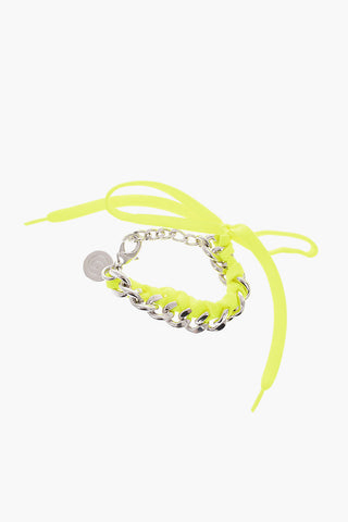 MM6 bracciale a catena con laccio fluo a contrasto
